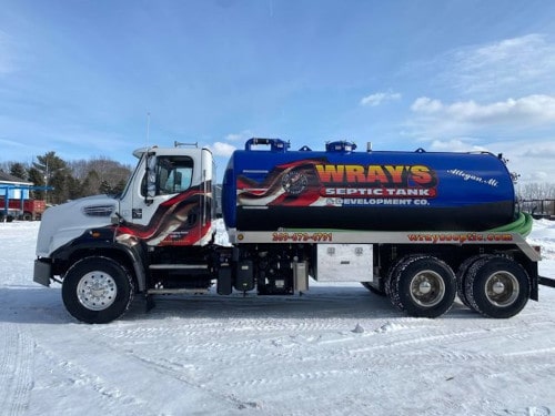 Wray's Septic pump truck in West Michigan