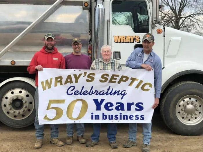 Wray's Septic 50 Year Anniversary