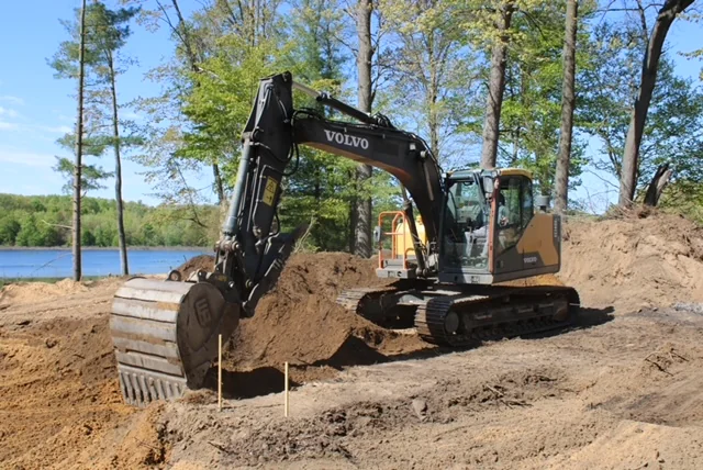 Basement excavation dig in Southwest Michigan
