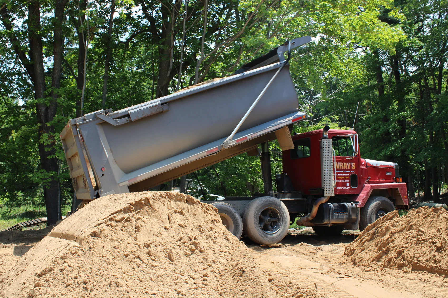 Wray's Septic dump truck and pump truck